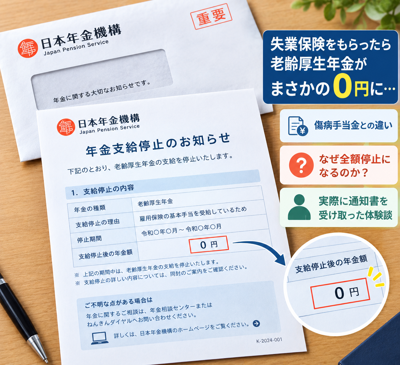 日本年金機構からのお知らせ