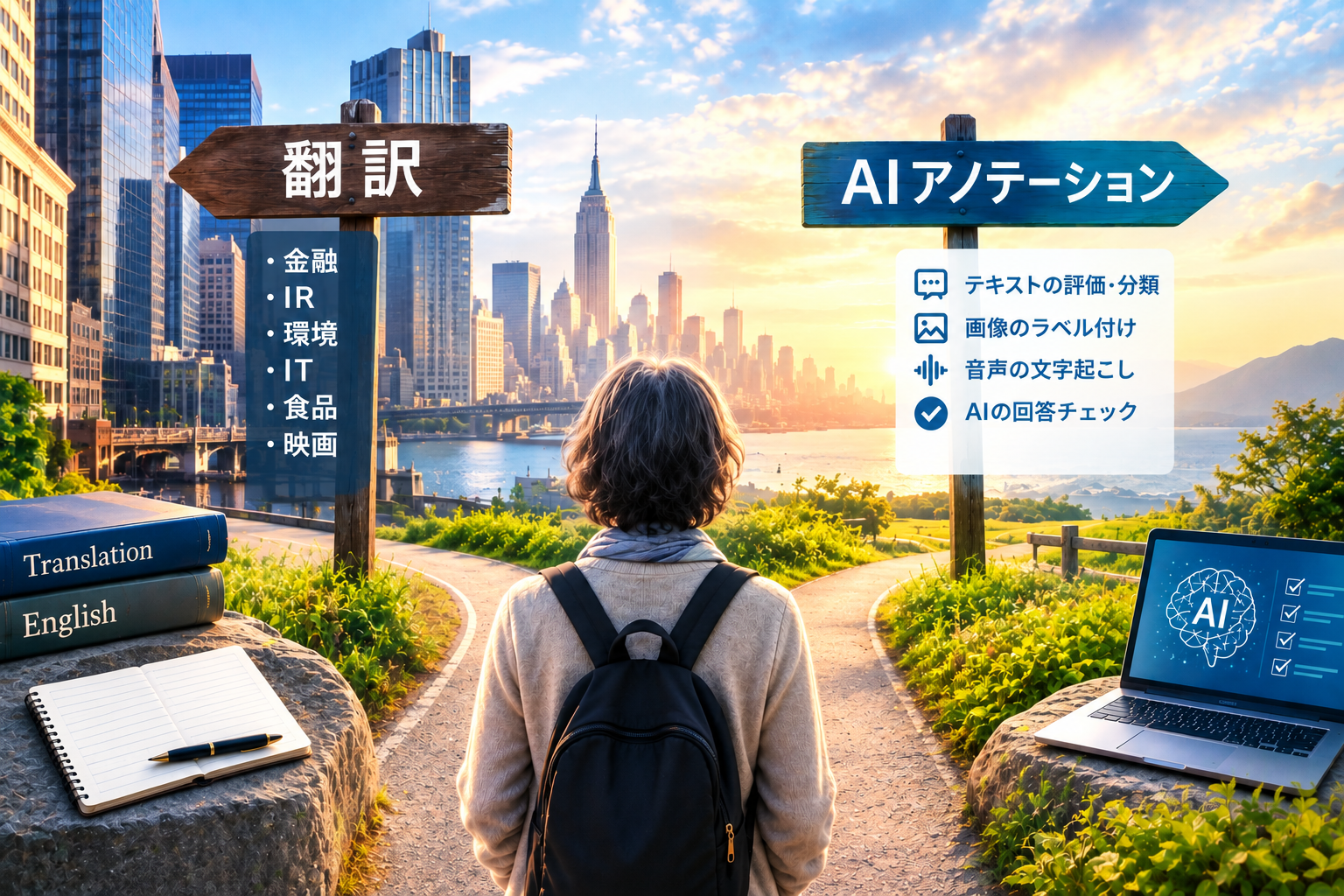 2つの岐路に立つ自分